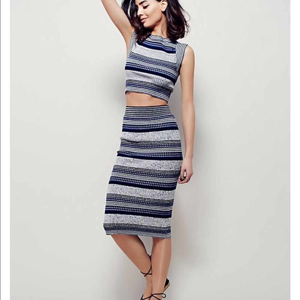 RARE - Free People Letters to My Lover Midi Set